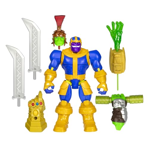 AVENGERS MARVEL MIXMASHERS THANOS FIGURA DE ACCIÓN DELUXE PERSONALIZADA DE MEZCLA Y COMBINACIÓN CON ACCESORIOS JUGUETES - 1