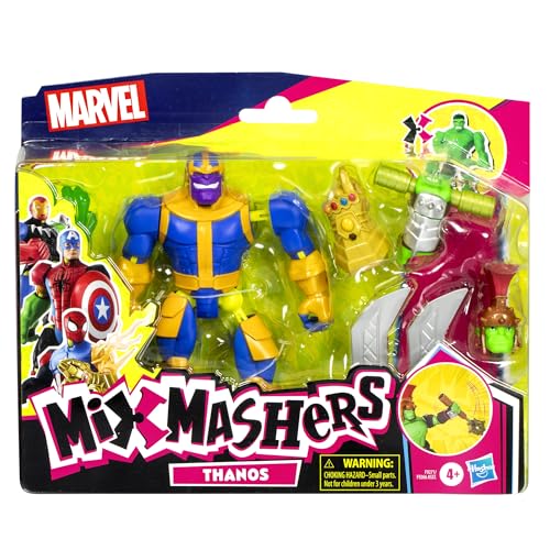 AVENGERS MARVEL MIXMASHERS THANOS FIGURA DE ACCIÓN DELUXE PERSONALIZADA DE MEZCLA Y COMBINACIÓN CON ACCESORIOS JUGUETES - 2