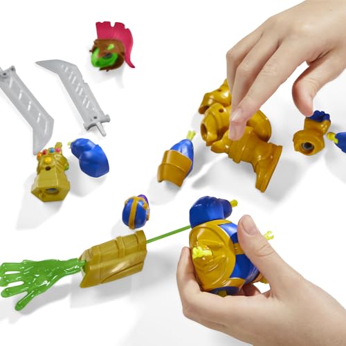 AVENGERS MARVEL MIXMASHERS THANOS FIGURA DE ACCIÓN DELUXE PERSONALIZADA DE MEZCLA Y COMBINACIÓN CON ACCESORIOS JUGUETES - 3