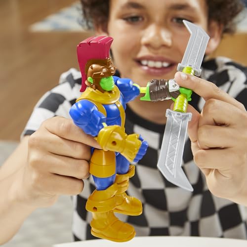 AVENGERS MARVEL MIXMASHERS THANOS FIGURA DE ACCIÓN DELUXE PERSONALIZADA DE MEZCLA Y COMBINACIÓN CON ACCESORIOS JUGUETES - 4