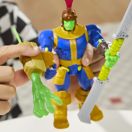 AVENGERS MARVEL MIXMASHERS THANOS FIGURA DE ACCIÓN DELUXE PERSONALIZADA DE MEZCLA Y COMBINACIÓN CON ACCESORIOS JUGUETES - 5