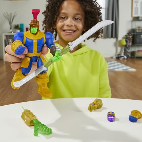 AVENGERS MARVEL MIXMASHERS THANOS FIGURA DE ACCIÓN DELUXE PERSONALIZADA DE MEZCLA Y COMBINACIÓN CON ACCESORIOS JUGUETES - 6
