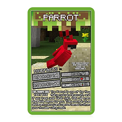 TOP TRUMPS JUEGO DE CARTAS THE INDEPENDENT UNOFFICIAL GUIDE TO MINECRAFT JUEGOS DE APRENDIZAJE FAMILIAR PARA NIÑOS Y ADULTOS - 4