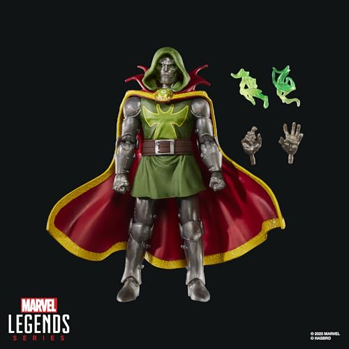 MARVEL LEGENDS SERIES EMPEROR DOOM FANTASTIC FOUR COMICS FIGURA DE ACCIÓN COLECCIONABLE A ESCALA DE 6 PULGADAS - 2
