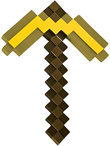 MINECRAFT ZAPAPICO DE ORO PARA DISFRAZ ACCESORIO OFICIAL DE PLÁSTICO TALLA ÚNICA - 1