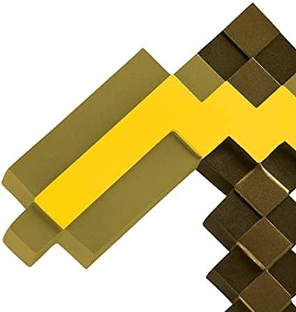 MINECRAFT ZAPAPICO DE ORO PARA DISFRAZ ACCESORIO OFICIAL DE PLÁSTICO TALLA ÚNICA - 3