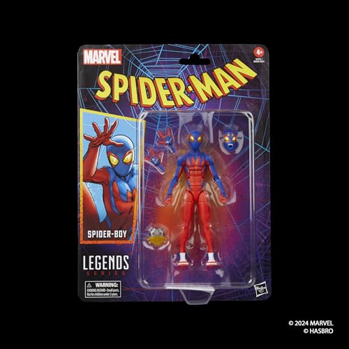 MARVEL LEGENDS SERIES SPIDERBOY RETRO COMICS FIGURA DE ACCIÓN COLECCIONABLE DE 6 PULGADAS - 2