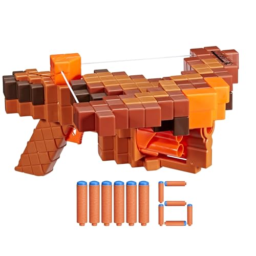 NERF MINECRAFT PILLAGERS CROSSBOW DART BLASTER 6 DARDOS N1 COMPATIBLES SOLO CON LANZADORES DE DARDOS N1 CAPACIDAD DE 6 - 1
