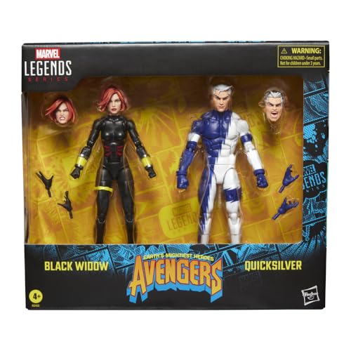 MARVEL LEGENDS SERIES BLACK WIDOW QUICKSILVER AVENGERS THE CROSSING COMICS FIGURAS DE ACCIÓN COLECCIONABLES DE 6 PULGADAS - 2
