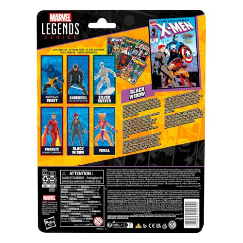 SERIE MARVEL LEGENDS VIUDA NEGRA INSPIRADA EN UNCANNY XMEN 268 1990 Y AVENGERS COMICS FIGURA DE ACCIÓN A ESCALA DE 6 - 2