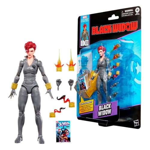 SERIE MARVEL LEGENDS VIUDA NEGRA INSPIRADA EN UNCANNY XMEN 268 1990 Y AVENGERS COMICS FIGURA DE ACCIÓN A ESCALA DE 6 - 3