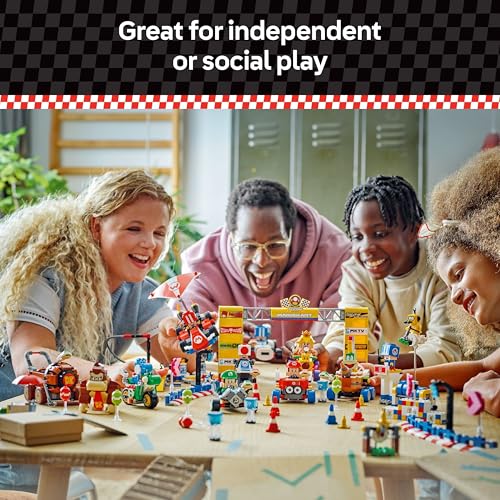 LEGO SUPER MARIO BICICLETA DE YOSHI DEL MARIO KART JUEGO DE CONSTRUCCIÓN DE JUGUETES PARA NIÑOS NIÑOS Y NIÑAS EDADES 7 - 6