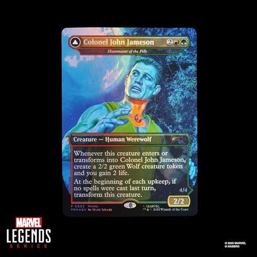 MARVEL LEGENDS SERIES MAGIC THE GATHERING MANWOLF FIGURA DE ACCIÓN DE SPIDERMAN DE 6 PULGADAS Y EXCLUSIVO JUEGO DE CARTAS - 3