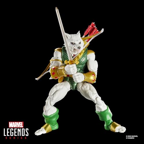 MARVEL LEGENDS SERIES MAGIC THE GATHERING MANWOLF FIGURA DE ACCIÓN DE SPIDERMAN DE 6 PULGADAS Y EXCLUSIVO JUEGO DE CARTAS - 6