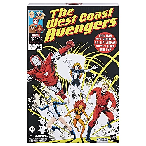 SERIE MARVEL LEGENDS LA COLECCIÓN DE LOS VENGADORES DE LA COSTA OESTE 5 FIGURAS COLECCIONABLES DE 6 PULGADAS INSPIRADAS - 2