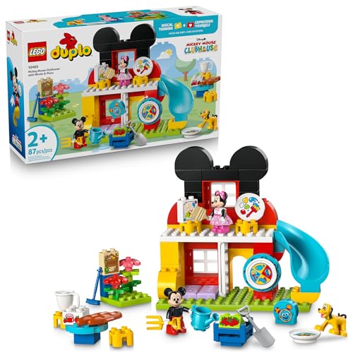 LEGO DUPLO DISNEY MICKEY MOUSE CLUBHOUSE CON MINNIE Y PLUTO JUGUETE DE CONSTRUCCIÓN JUGUETE DE HABILIDAD MOTRIZ FINA - 1