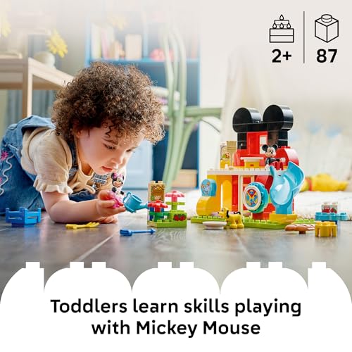 LEGO DUPLO DISNEY MICKEY MOUSE CLUBHOUSE CON MINNIE Y PLUTO JUGUETE DE CONSTRUCCIÓN JUGUETE DE HABILIDAD MOTRIZ FINA - 2
