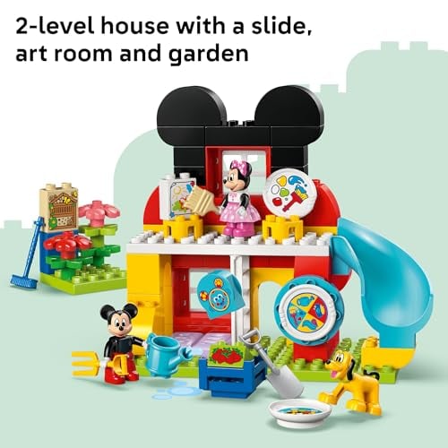 LEGO DUPLO DISNEY MICKEY MOUSE CLUBHOUSE CON MINNIE Y PLUTO JUGUETE DE CONSTRUCCIÓN JUGUETE DE HABILIDAD MOTRIZ FINA - 4