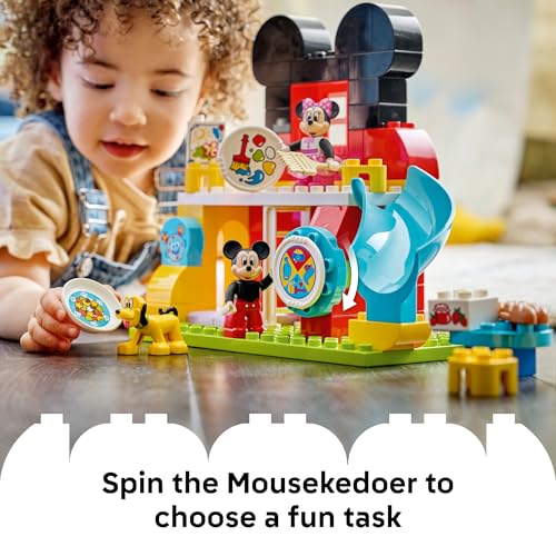 LEGO DUPLO DISNEY MICKEY MOUSE CLUBHOUSE CON MINNIE Y PLUTO JUGUETE DE CONSTRUCCIÓN JUGUETE DE HABILIDAD MOTRIZ FINA - 5