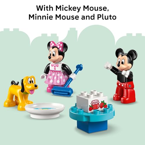 LEGO DUPLO DISNEY MICKEY MOUSE CLUBHOUSE CON MINNIE Y PLUTO JUGUETE DE CONSTRUCCIÓN JUGUETE DE HABILIDAD MOTRIZ FINA - 6
