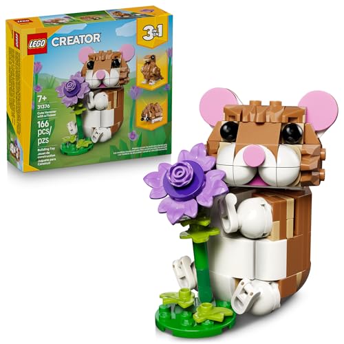 LEGO CREATOR 31376 LINDO HÁMSTER 3 EN 1 CON UN JUGUETE DE CONSTRUCCIÓN DE FLORES PARA NIÑAS Y NIÑOS A PARTIR DE 7 AÑOS - 1