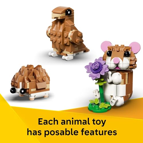 LEGO CREATOR 31376 LINDO HÁMSTER 3 EN 1 CON UN JUGUETE DE CONSTRUCCIÓN DE FLORES PARA NIÑAS Y NIÑOS A PARTIR DE 7 AÑOS - 4