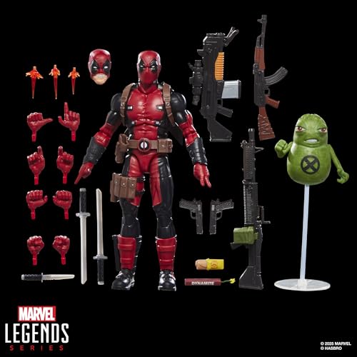 MARVEL LEGENDS SERIE MÁXIMA DEADPOOL FIGURA DE ACCIÓN DELUXE DE 6 PULGADAS DE DEADPOOL DE COMICS COLECCIONABLE CON 24 - 2