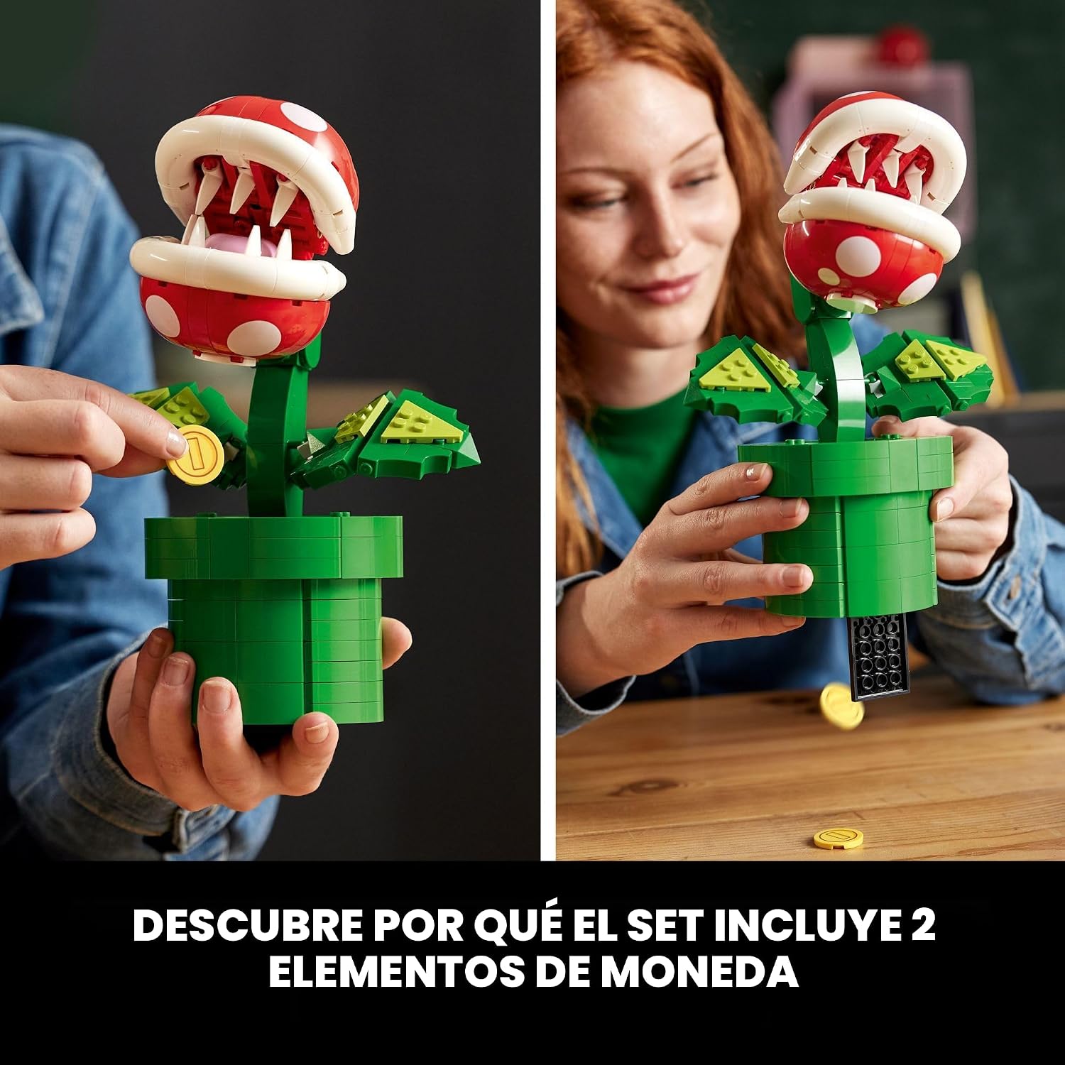 LEGO SUPER MARIO - JUEGO DE CONSTRUCCIÓN DE PLANTAS DE PIRAÑA PARA ADULTOS, MARIO COLECCIONABLE PARA HOMBRES Y MUJERES, - 7