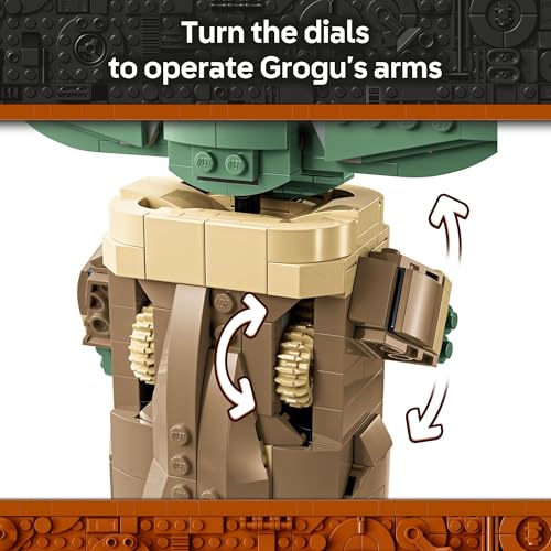 LEGO STAR WARS GROGU CON JUEGO DE JUGUETES DE CONSTRUCCIÓN DE COCHECITO HOVER JUGUETE DE STAR WARS PARA NIÑOS NIÑOS Y NIÑAS - 4