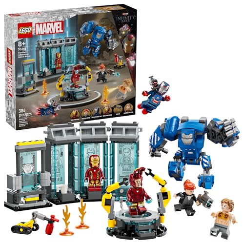 LEGO MARVEL LABORATORIO DE IRON MAN JUGUETE DE CONSTRUCCIÓN DEL SALÓN DE LAS ARMADURAS JUGUETE DE SUPERHÉROE DE MARVEL - 1