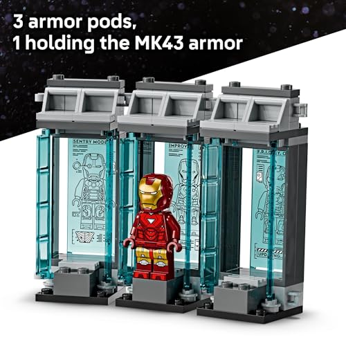 LEGO MARVEL LABORATORIO DE IRON MAN JUGUETE DE CONSTRUCCIÓN DEL SALÓN DE LAS ARMADURAS JUGUETE DE SUPERHÉROE DE MARVEL - 3