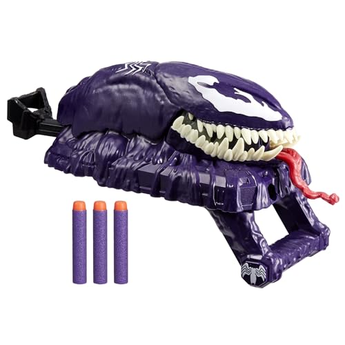MARVEL SPIDERMAN VENOMVERSUS MARVELS VENOM STRIKE BLASTER JUGUETE NERF SPIDERMAN JUGUETES DE SUPERHÉROES PARA NIÑOS A PARTIR - 1