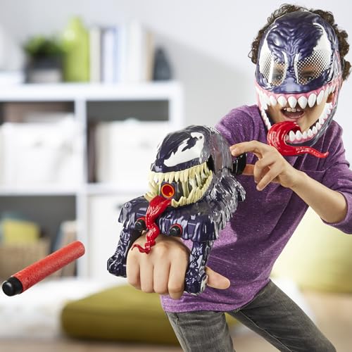 MARVEL SPIDERMAN VENOMVERSUS MARVELS VENOM STRIKE BLASTER JUGUETE NERF SPIDERMAN JUGUETES DE SUPERHÉROES PARA NIÑOS A PARTIR - 7