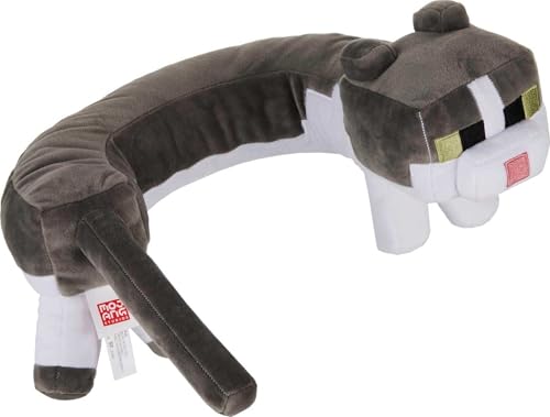 MATTEL MINECRAFT RONRONEANDO SONIDOS ALMOHADA PARA EL CUELLO JUGUETE DE PELUCHE DE GATO CON SONIDO PARA VIAJES COMODIDAD - 1