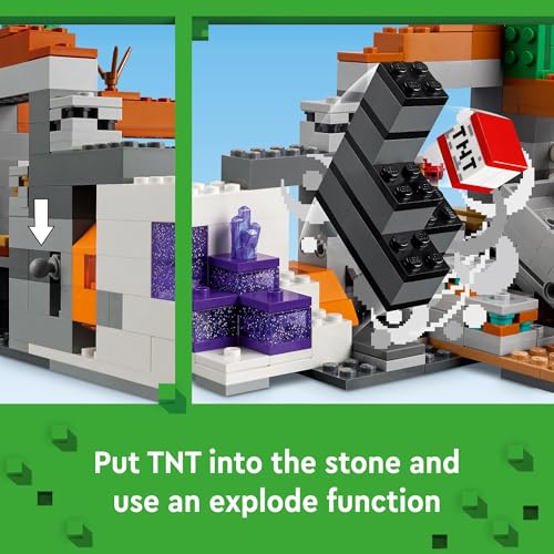 LEGO MINECRAFT THE BADLANDS MINESHAFT JUGUETE DE VIDEOJUEGO SET DE EXPLORACIÓN MINERA CON MINIFIGURAS DE MINECRAFT REGALO - 3