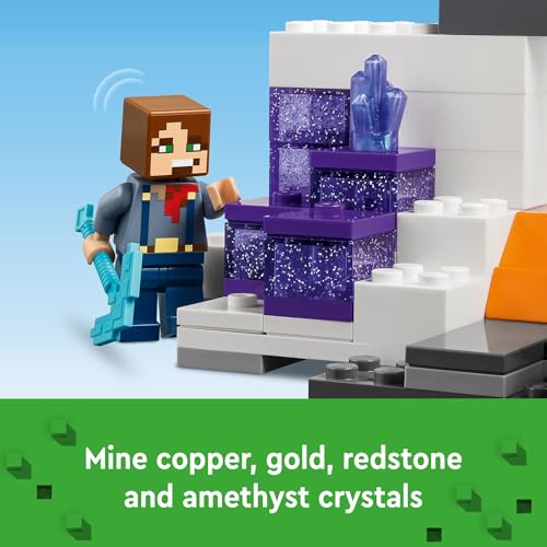 LEGO MINECRAFT THE BADLANDS MINESHAFT JUGUETE DE VIDEOJUEGO SET DE EXPLORACIÓN MINERA CON MINIFIGURAS DE MINECRAFT REGALO - 4
