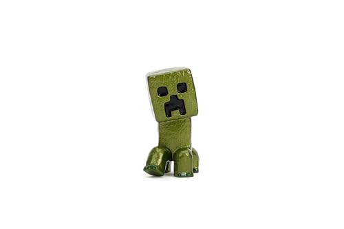 JADA METALFIGS PAQUETE DE 4 FIGURAS FUNDIDAS A PRESIÓN DE PELÍCULAS DE MINECRAFT STEVE WOLF CREEPER MALGOHSA JUEGO - 7