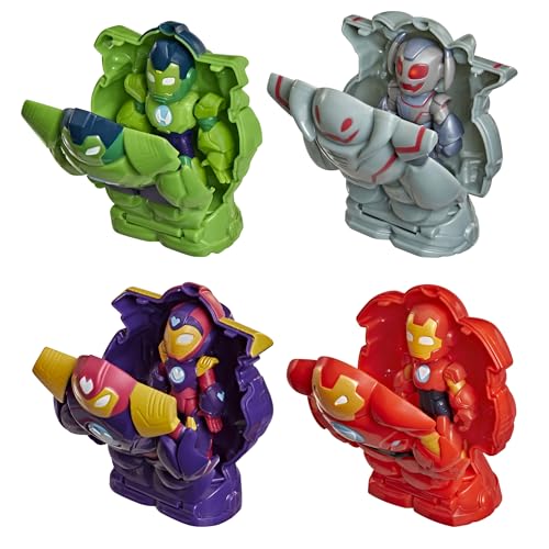 DISNEY JR SERIES MARVELS IRON MAN AND HIS AWESOME FRIENDS ULTIMATE GIANTSIZED ARMOR IRON JET TOY SET 3INCH ACTION FIGURES - 4