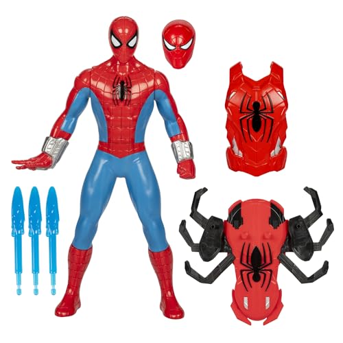 MARVEL SPIDERMAN THWIP BLAST SPIDERMAN FIGURA DE ACCIÓN CON ACCESORIOS JUGUETES DE SUPERHÉROES A ESCALA DE 11 PULGADAS - 1