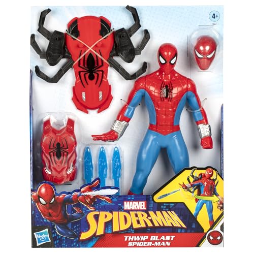 MARVEL SPIDERMAN THWIP BLAST SPIDERMAN FIGURA DE ACCIÓN CON ACCESORIOS JUGUETES DE SUPERHÉROES A ESCALA DE 11 PULGADAS - 2