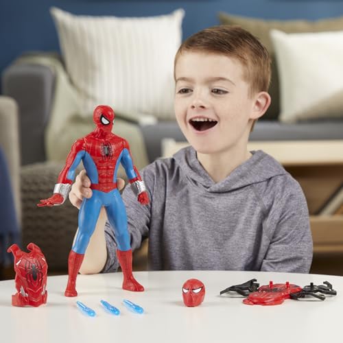 MARVEL SPIDERMAN THWIP BLAST SPIDERMAN FIGURA DE ACCIÓN CON ACCESORIOS JUGUETES DE SUPERHÉROES A ESCALA DE 11 PULGADAS - 3