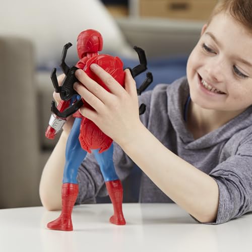 MARVEL SPIDERMAN THWIP BLAST SPIDERMAN FIGURA DE ACCIÓN CON ACCESORIOS JUGUETES DE SUPERHÉROES A ESCALA DE 11 PULGADAS - 4
