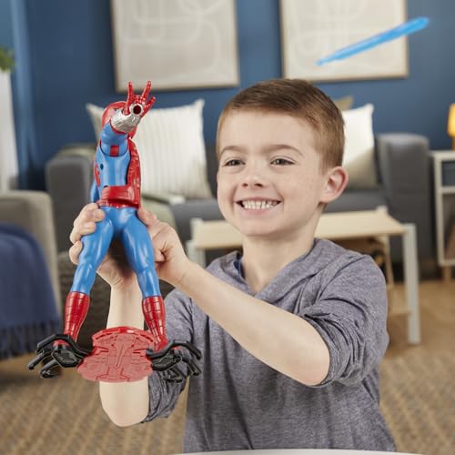 MARVEL SPIDERMAN THWIP BLAST SPIDERMAN FIGURA DE ACCIÓN CON ACCESORIOS JUGUETES DE SUPERHÉROES A ESCALA DE 11 PULGADAS - 6