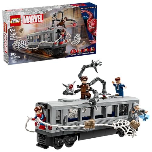 LEGO MARVEL SPIDERMAN VS DOC OCK ESCENA DE TREN SUBTERRÁNEO FIGURAS DE ACCIÓN JUGUETES PARA NIÑOS JUGUETE DE CONSTRUCCIÓN - 1