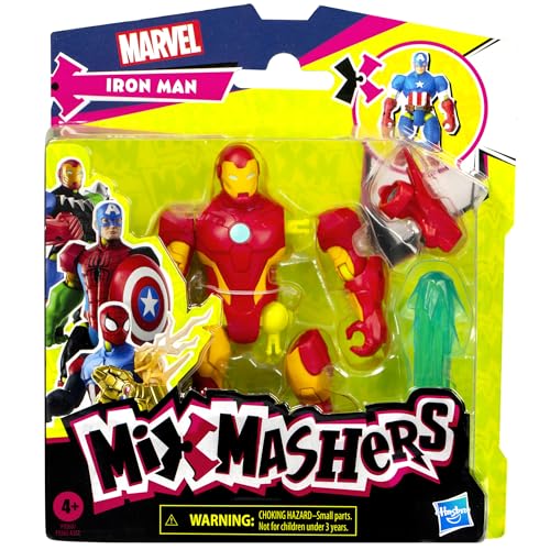 AVENGERS MIXMASHERS MARVEL IRON MAN FIGURA DE ACCIÓN PERSONALIZADA DE AVENGERS PARA MEZCLAR Y COMBINAR Y ACCESORIOS JUGUETES - 2