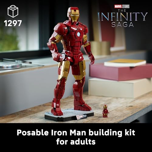 LEGO MARVEL IRON MAN MARK 3 EDICIÓN DE COLECCIONISTAS SET DE CONSTRUCCIÓN DE SUPERHÉROE POSABLE CON MINIFIGURA DE MARK 3 - 2
