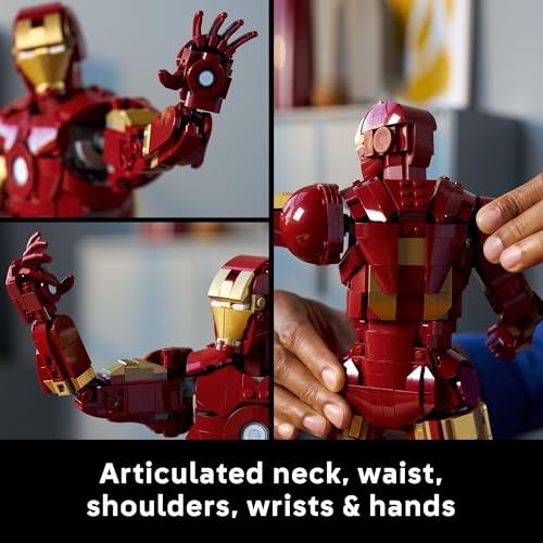 LEGO MARVEL IRON MAN MARK 3 EDICIÓN DE COLECCIONISTAS SET DE CONSTRUCCIÓN DE SUPERHÉROE POSABLE CON MINIFIGURA DE MARK 3 - 4