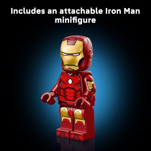 LEGO MARVEL IRON MAN MARK 3 EDICIÓN DE COLECCIONISTAS SET DE CONSTRUCCIÓN DE SUPERHÉROE POSABLE CON MINIFIGURA DE MARK 3 - 5