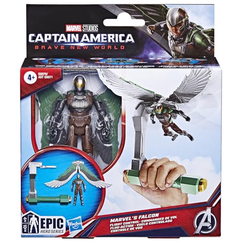 MARVEL EPIC HERO SERIES CAPITÁN AMÉRICA BRAVE NEW WORLD FIGURA DE ACCIÓN DE CONTROL DE VUELO DE MARVEL JUGUETES - 2