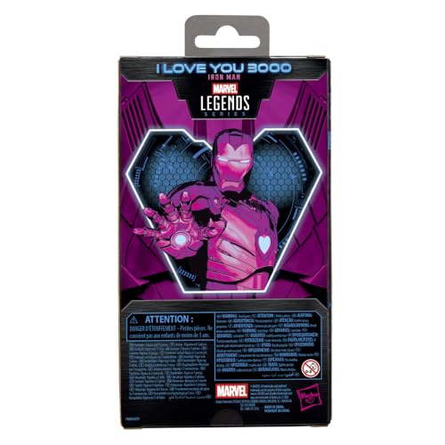 MARVEL LEGENDS SERIES I LOVE YOU 3000 IRON MAN FIGURA DE ACCIÓN COLECCIONABLE DE 6 PULGADAS PARA REGALO - 4